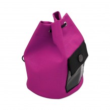 Ψωμιέρα φ13x15cm Φούξια από αλέκιαστη πλενόμενη δερματίνη SONOLYS c375326