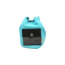 Ψωμιέρα φ13x15cm Τιρκουάζ από αλέκιαστη πλενόμενη δερματίνη SONOLYS c375328