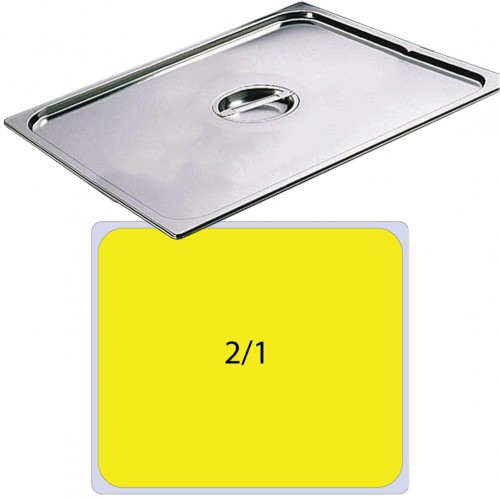 Καπάκι INOX για Δοχείο Γαστρονομίας GN2 1 650 x 530mm Matfer c375385