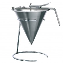 Δοσομετρητής Funnel INOX φ18 5x18cm 1 9Lt 2 μύτες 3 6mm άνοιγμα 8mm χωρίς βάση Matfer c375461