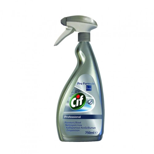 Καθαριστικό για Ανοξείδωτα είδη με ευχάριστο άρωμα για χώρους υγιεινής 750ml Cif c375931