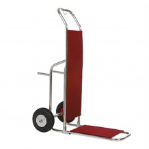 Καρότσι μεταφοράς αποσκευών ΙΝΟΧ με τροχούς φ20cm 91x53x130cm Evinoks c376107