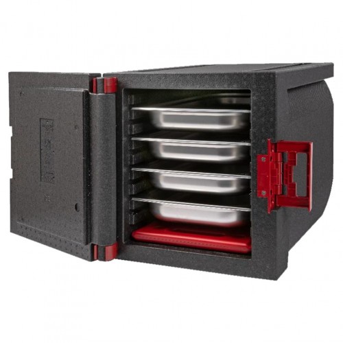 Ισοθερμικό κιβώτιο EPP με πόρτα για 5xGN1 1 6 5cm 87LT μαύρο THERMOBOX c376206