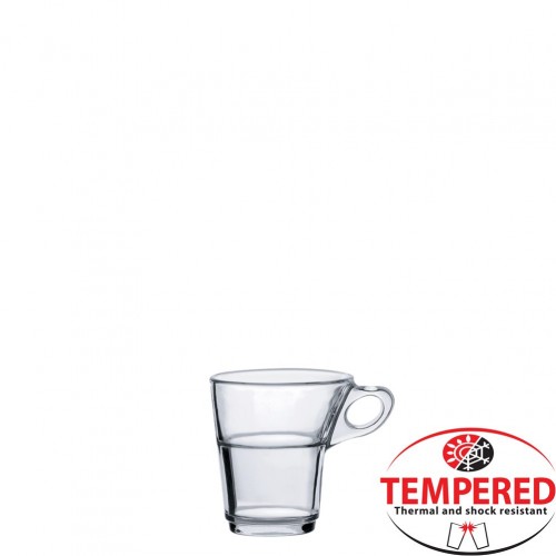 Γυάλινο Φλυτζάνι Espresso 9cl Φ6 2x6 8cm Στοιβαζόμενο Tempered Σειρά Caprice DURALEX ΣΕΤ 6 ΤΕΜΑΧΙΩΝ c376378