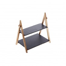 Σταντ Παρουσίασης 2 επιπέδων Ξύλινο 40x29x40cm Leone c376445 Σταντ Παρουσίασης 2 επιπέδων Ξύλινο 40x29x40cm Leone c376445