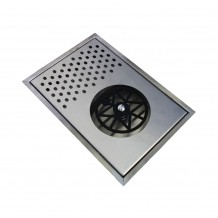 Pitcher ξεπλύματος γαλατιέρας χωνευτό με Rinser 31x20 5x3cm INOX 18 10 ελληνικής κατασκευής c376449