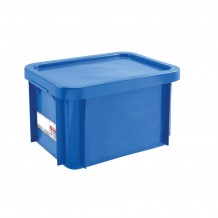 Δοχείο αντιβακτηριακό HACCP 15Lt 40x30x23 5cm με καπάκι μπλε Gilac c376589