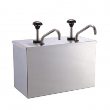 Διπλός Διανεμητής με INOX κάδο 18 10 εσωτερικά 2x3LT 35x30 5x35 8cm c376681