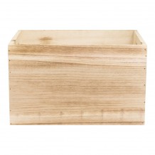 Ξύλινο καφάσι με επανεγγράψιμο μαυροπίνακα μπρος πίσω 21x35x28 3cm Securit c376697