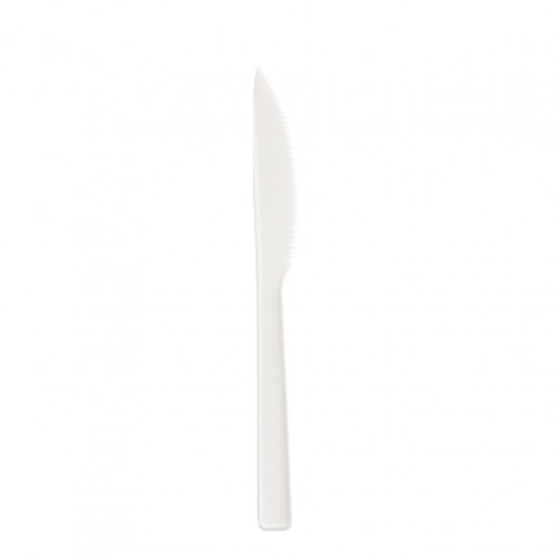 Μαχαίρι βιοδιασπώμενο PLA Λευκό 16 5cm 4 2gr ΣΕΤ 50 ΤΕΜΑΧΙΩΝ c376717