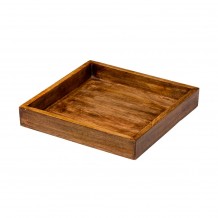 Ξύλινο Καλάθι Παρουσίασης για Μπουφέ 30x30x5cm c376770