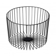 Καλάθι Μεταλλικό για Μπουφέ φ33x23cm μαύρο c376778