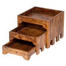 Ξύλινο Σταντ Μπουφέ 3 επιπέδων c376779