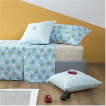 Σετ Παιδικά Σεντόνια 160x260cm amp Μαξιλαροθήκη 50x70cm 100 βαμβάκι 200 κλωστές Μέλισσα c376820