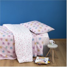 Σετ Παιδική Παπλωματοθήκη 160x240cm amp Μαξιλαροθήκη 50x70cm 100 Βαμβακι 200 κλωστές Πεταλούδα c376835