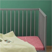 Σετ Σεντόνια Παιδικά 115x180cm 100 βαμβάκι 200 κλωστές Μπάμπουρας Ροζ c376865