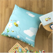 Βρεφική Μαξιλαροθήκη 100 Βαμβάκι 80x80cm Μέλισσα c376878