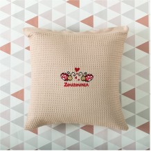 Σετ 2 τμχ Βρεφικές Μαξιλαροθήκες 100 Βαμβάκι 48X48cm Πασχαλίτσα Λευκό c376937