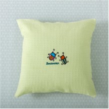 Σετ 2 τμχ Βρεφικές Μαξιλαροθήκες 100 Βαμβάκι 48X48cm Μπάμπουρας Πράσινο c376938