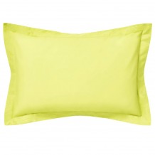 Σετ 2 μαξιλαροθήκες 50x75 Oxford 5cm 100 βαμβακερό 205 κλωστές λεμονί c376990