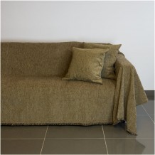 Ριχτάρι διθέσιου καναπέ 250x180cm ακρυλικό σενίλ καφέ ελληνικής κατασκευής c377034