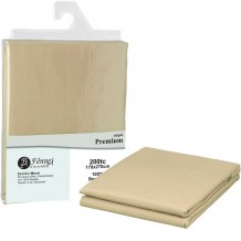 Σεντόνι μονό 170x270 3 1 100 βαμβ περκάλι πενιέ siliconized 200 κλωστές μπεζ c377141