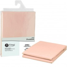 Σεντόνι μονό 170x270 3 1 100 βαμβ περκάλι πενιέ siliconized 200 κλωστές ροζ c377153