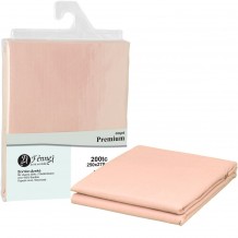 Σεντόνι διπλό 250x270 4 1 100 βαμβ περκάλι πενιέ siliconized 200 κλωστές ροζ c377154