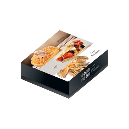 Κουτί μεταλιζέ GOOD FOOD Βάφλας 22x18x5cm τιμή ανά κιλό ΣΕΤ 10 ΤΕΜΑΧΙΩΝ c377338