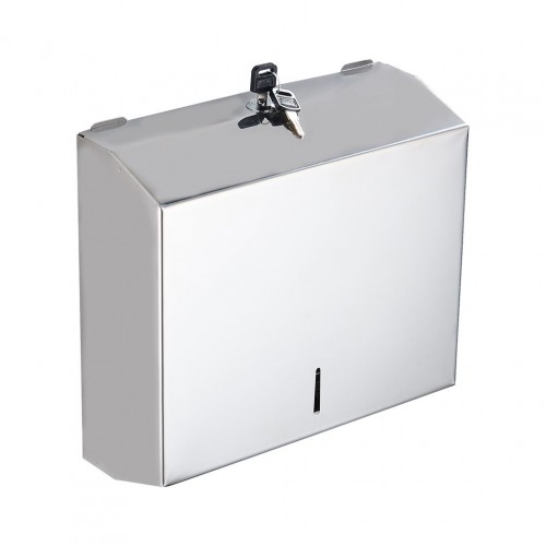 Ανοξείδωτος διανεμητής χαρτιού ζικ ζακ 28x10 2x26cm DARWIN c377395