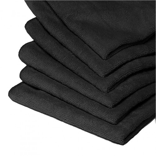 Πετσέτα Barista Microfiber 35x35cm Labico 250gr m2 για καθαρισμό Portafilter μαύρη ΣΕΤ 6 ΤΕΜΑΧΙΩΝ c377503