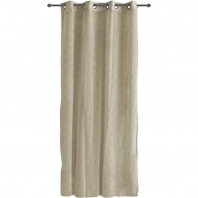 Κουρτίνα Linen Look 140x260cm 130gsm μπεζ με τρουκς Artisti Italiani c377545