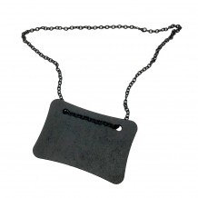 Ταμπελάκι Μαυροπίνακας με αλυσίδα για δοχεία 9 5x6 5cm c377683