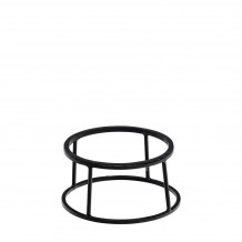 Βάση buffet ΙΝΟΧ μαύρη με αντιολισθητικό λάστιχο φ22 24xΥ12cm c377764