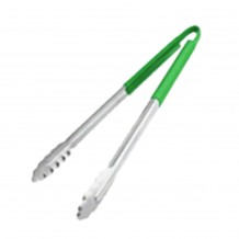 Λαβίδα Barbecue 40cm ΙΝΟΧ 0 9mm Πράσινη c377837