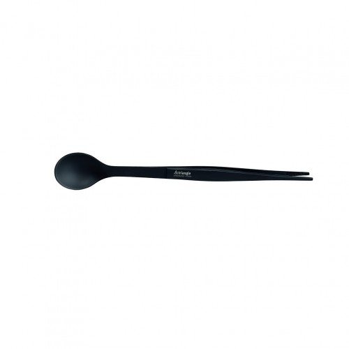 Λαβίδα degustation διπλή 17 Τasting spoon amp λαβίδα INOX μαύρη TRIANGLE c378044
