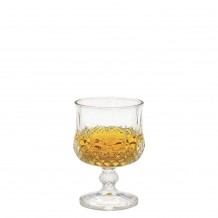 Γυάλινο Ποτήρι Σκαλιστό Κολωνάτο κοντό 19cl φ7 5x11 6cm ΣΕΤ 12 ΤΕΜΑΧΙΩΝ c378088