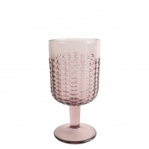 Γυάλινο ποτήρι κολωνάτο 35cl TUSCANY φ8 2x16 6cm μωβ ΣΕΤ 6 ΤΕΜΑΧΙΩΝ c378202