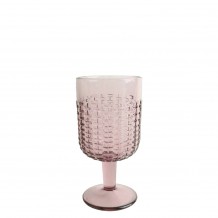 Γυάλινο ποτήρι κολωνάτο 22 5cl TUSCANY φ7 1x14 5cm μωβ ΣΕΤ 6 ΤΕΜΑΧΙΩΝ c378205