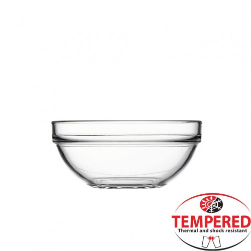 Γυάλινο μπωλ φ14cm ύψος 6 3cm Tempered CHEF lsquo S PASABAHCE ΣΕΤ 6 ΤΕΜΑΧΙΩΝ c378379