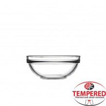 Γυάλινο μπωλ φ12cm ύψος 5 3cm Tempered CHEF lsquo S PASABAHCE ΣΕΤ 6 ΤΕΜΑΧΙΩΝ c378380