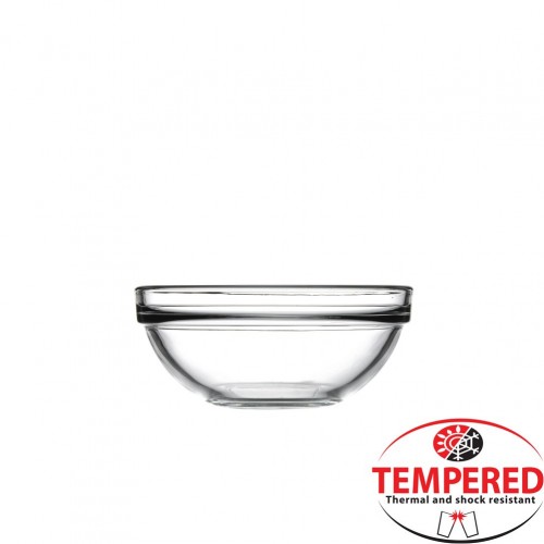 Γυάλινο μπωλ φ12cm ύψος 5 3cm Tempered CHEF lsquo S PASABAHCE ΣΕΤ 6 ΤΕΜΑΧΙΩΝ c378380