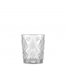 Γυάλινο Ποτήρι χαμηλό ποτού coctail σκαλιστό 38 5cl Φ9 x 10 6cm STATUS UNIGLASS ΣΕΤ 12 ΤΕΜΑΧΙΩΝ c378458