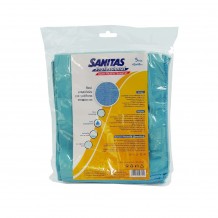Πακέτο 5 τμχ 40x48cm πανιά Μικροινών microfiber για τζάμια amp καθρέφτες μπλε SANITAS PRO c378598