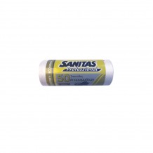 Ρολό 50 τεμ σακούλες λευκές γραφείου τουαλέτας 48x50cm Ενισχυμένες SANITAS PRO c378640