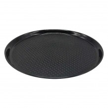 Δίσκος αντιολισθητικός φ40cm Πλαστικός Οικονομικός μαύρος c378659