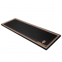 Bar Mat 60x20x1cm μαύρο Λάστιχο με Χάλκινη μπορντούρα Lumian c378729