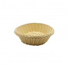 Ψωμιέρα Καλάθι Rattan στρογγυλό φ24cm μπεζ c378812