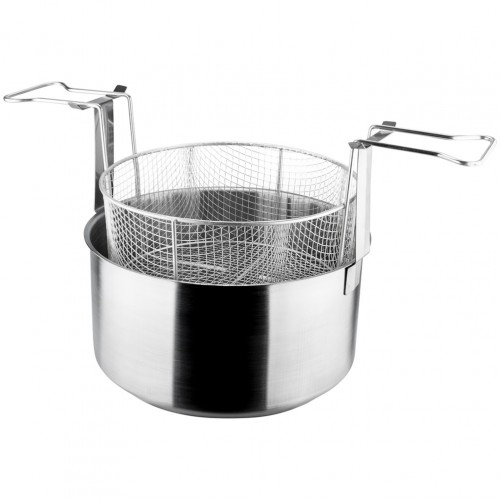 Φριτούρα φ30xΥ16cm 12Lt INOX 18 c με καλάθι c379174