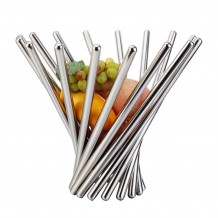 Καλάθι Φρούτων INOX SS201 ύψος 35cm διάμετρος βάσης 12cm c379211